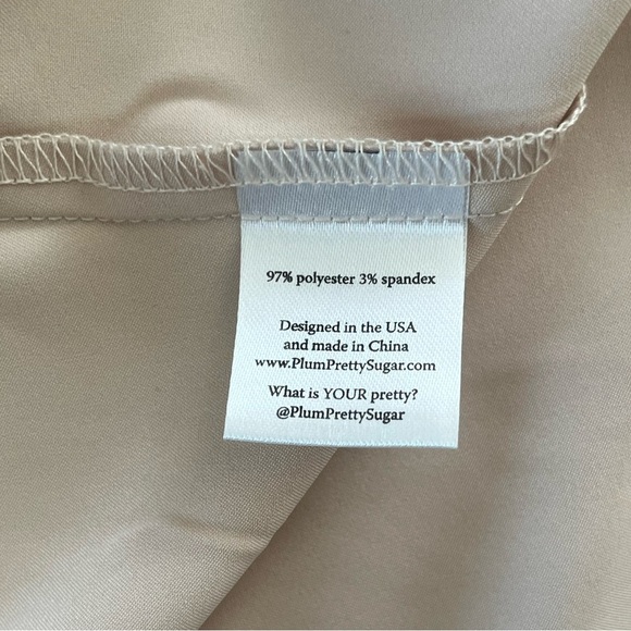 PLUM PRETTY SUGAR cream robe kimono flutter sleeve XS/S bridal wedding boudoir - Picture 7 of 7